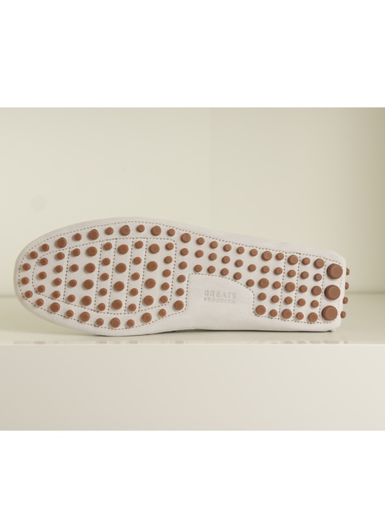 $245 Greats Brooklyn Corsa Driver Blanco Suede Loafers Moc Flats Men’s 10.5 M main image 6